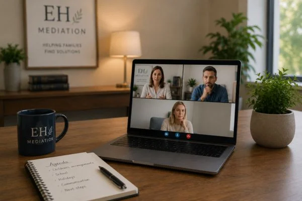 child access mediation  online meeting.