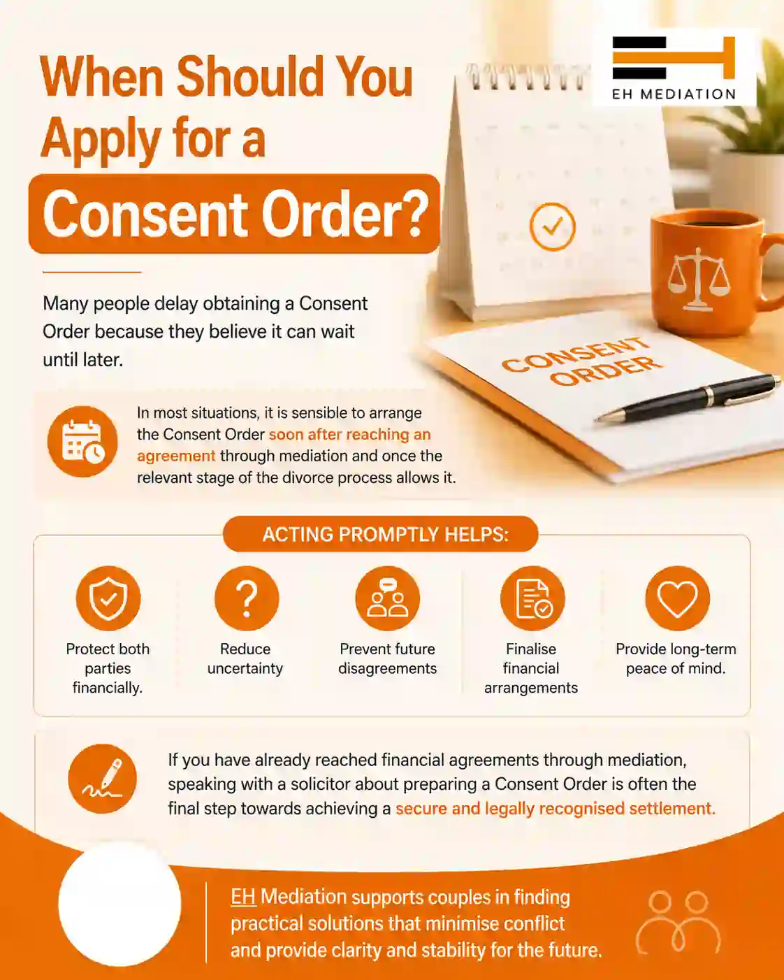 When Should You Apply for a Consent Order ?